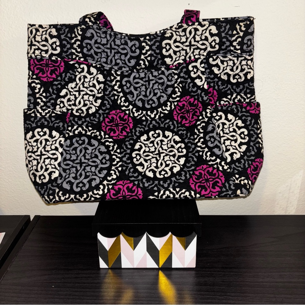 Vera Bradley Women's Pleated Tote (Magenta)